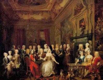 William Hogarth The Assembly at Wanstead House. Earl Tylney and family in foreground Germany oil painting art